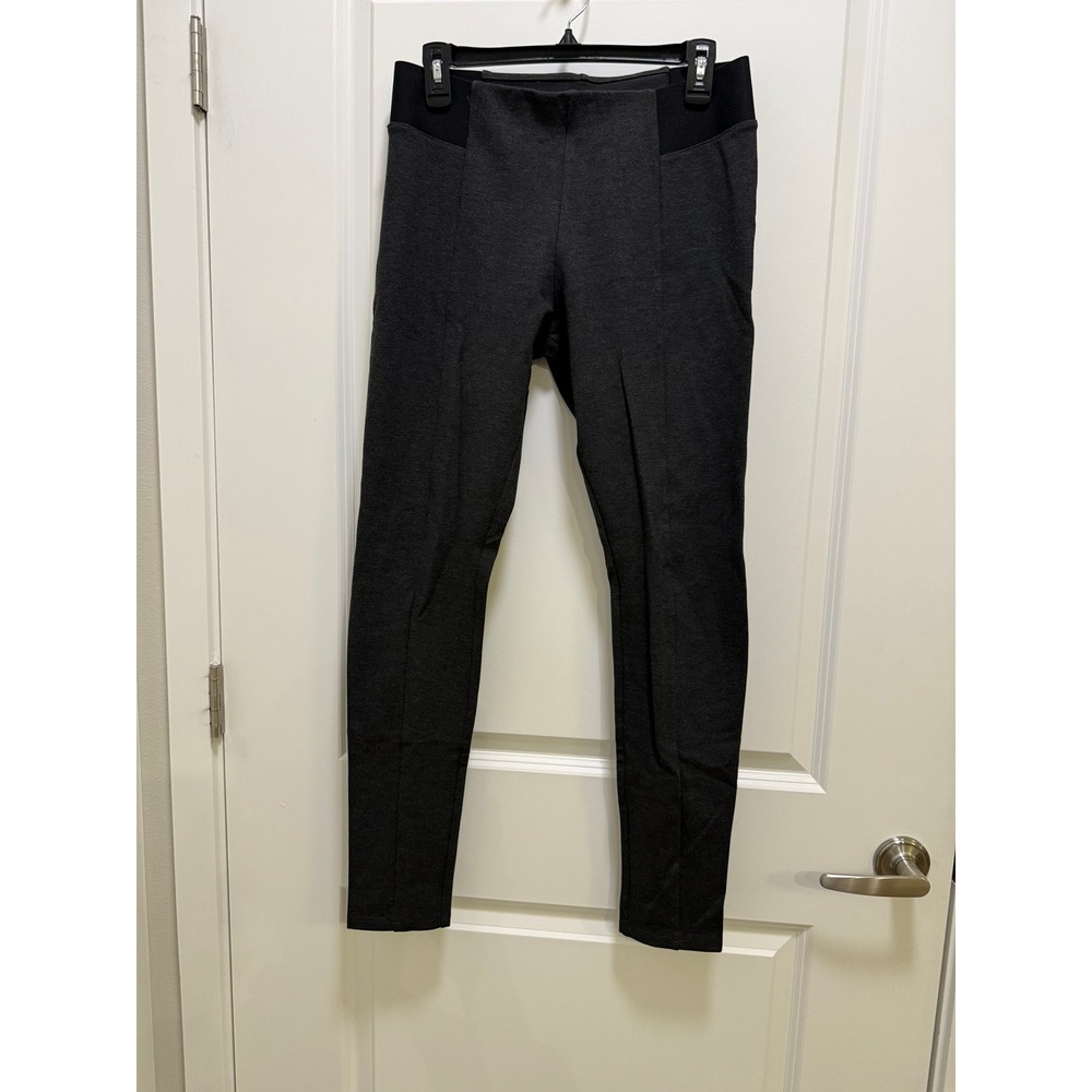 H&M Basic Charcoal Grey High Waisted Seamed Skinny Leggings Women Size Medium